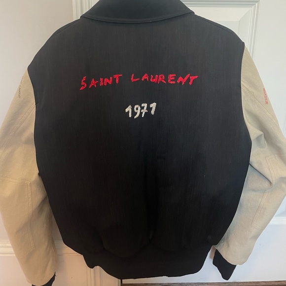 Saint Laurent Embroidered Bomber Jacket - Picture 4 of 8